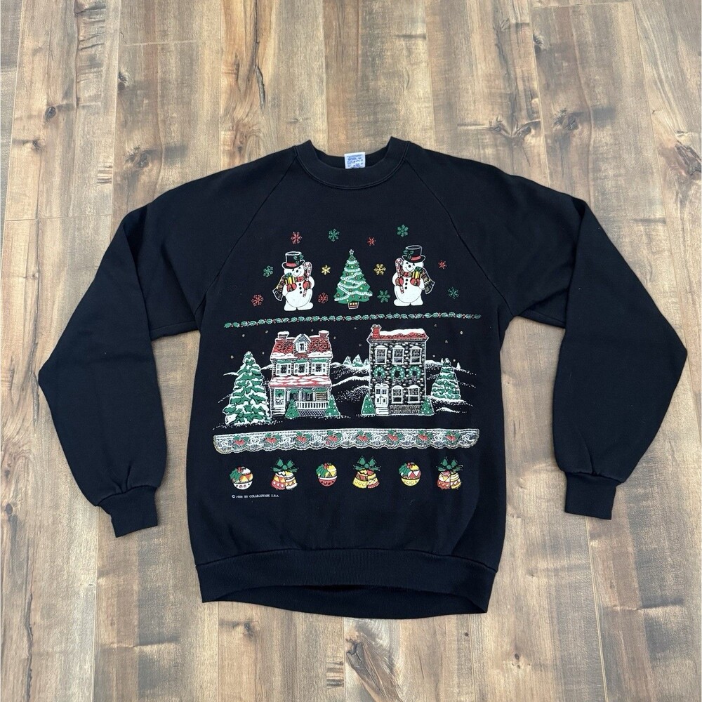 Vintage 90’s Frosty the Snowman Ugly Christmas Jerzees Sweatshirt Women’s L 1994